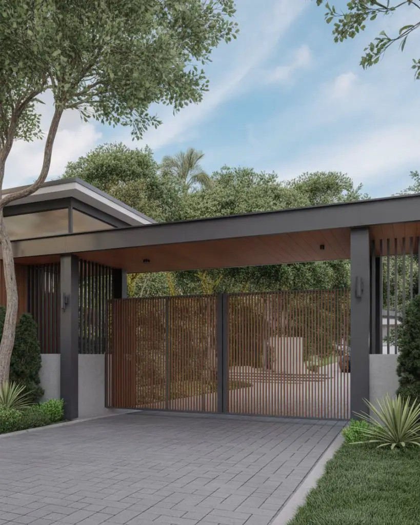 Modern Driveway 76 Ideas 2025: Design Concrete Pavers, Lighting, and ...
