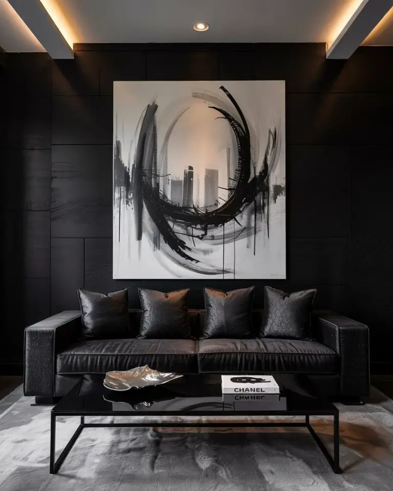 71 Black Living Room Design 2025 Apartments and Homes - Decoration ...