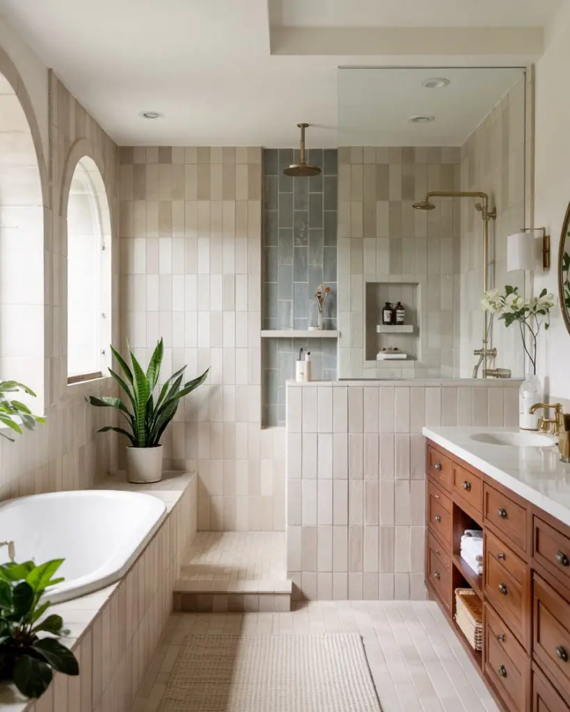 69 Walk In Shower Ideas 2025: Small Bathroom Layouts, Half Walls, No ...