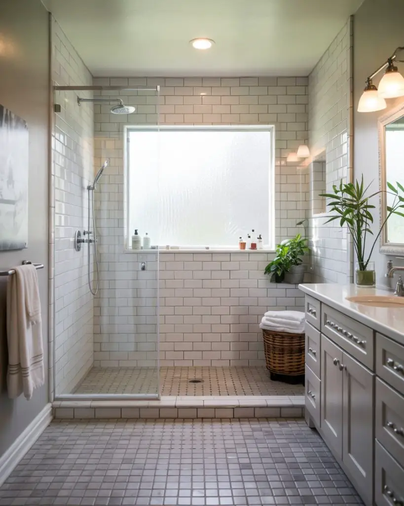 69 Walk In Shower Ideas 2025: Small Bathroom Layouts, Half Walls, No ...