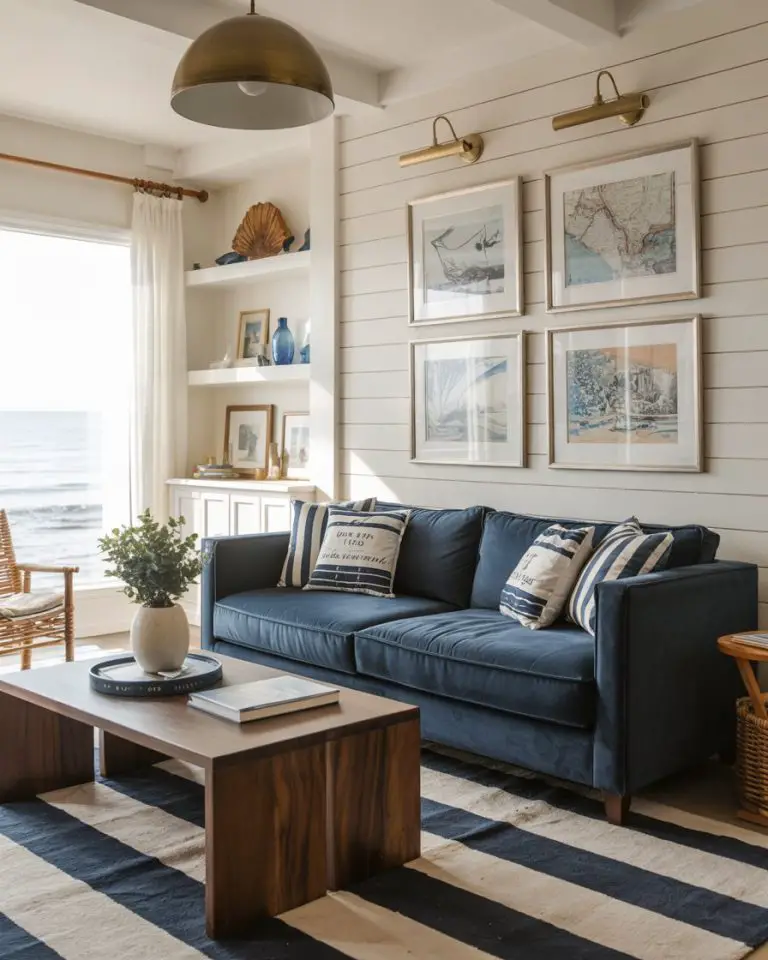 Coastal Living Room 2025: 64 Decor Ideas with Rugs, Bloxburg Designs ...