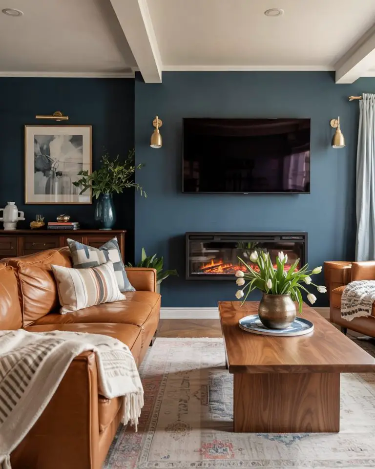 56 Living Room Accent Wall Ideas With Paint, Wallpaper, Color Designs