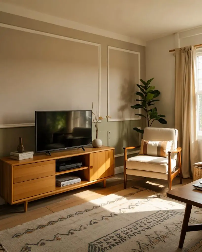 Image showcasing 56 Living Room Accent Wall Ideas With Paint, Wallpaper, Color Designs