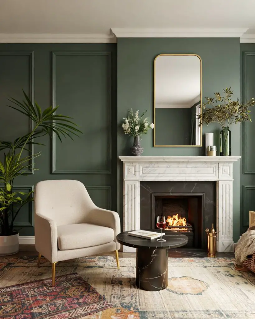56 Living Room Accent Wall Ideas With Paint, Wallpaper, Color Designs