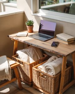 50 Balcony Workspace Ideas 2025 for Small Spaces | Enclosed, Open, Cozy ...
