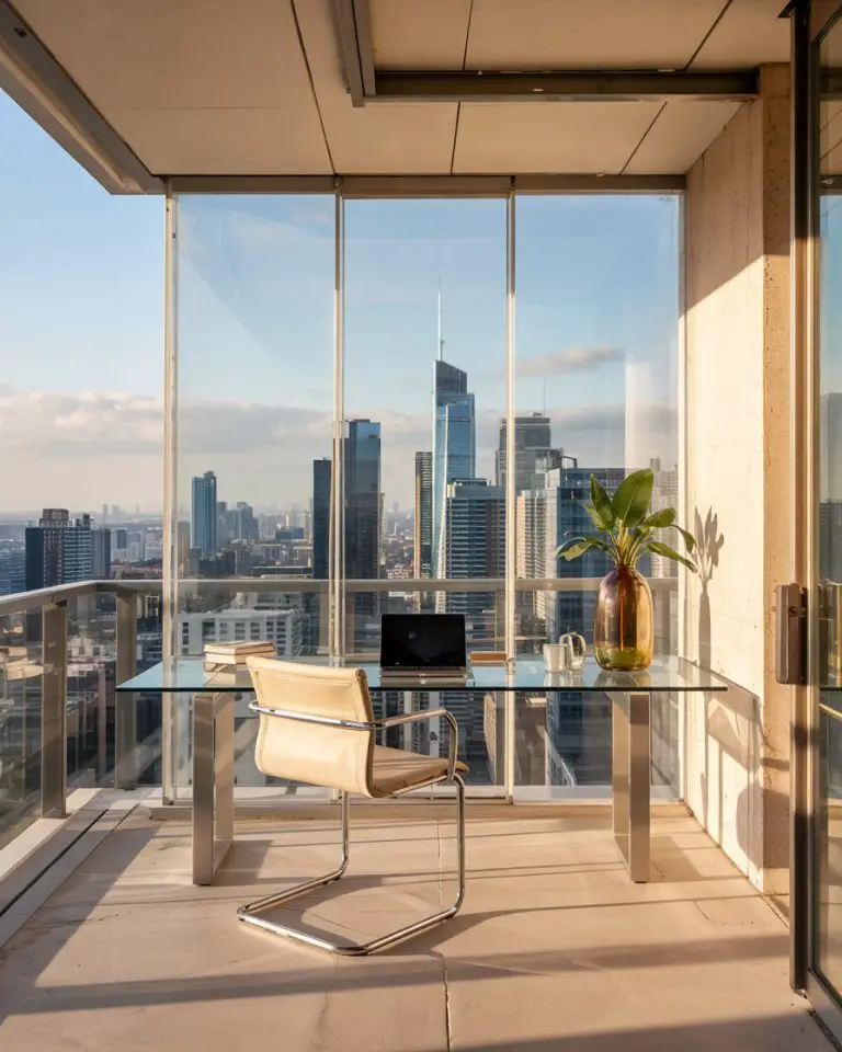 50 Balcony Workspace Ideas 2025 for Small Spaces | Enclosed, Open, Cozy ...