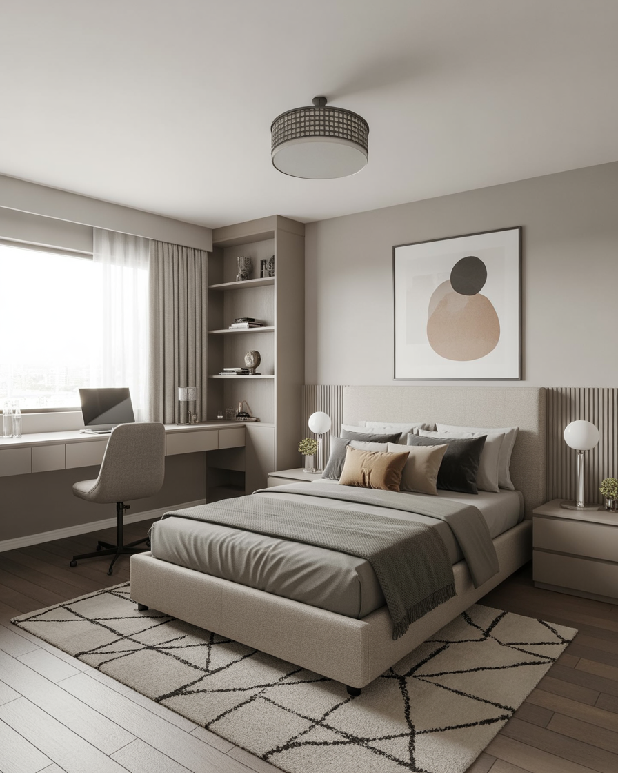 Amber Glow Rest Bedroom