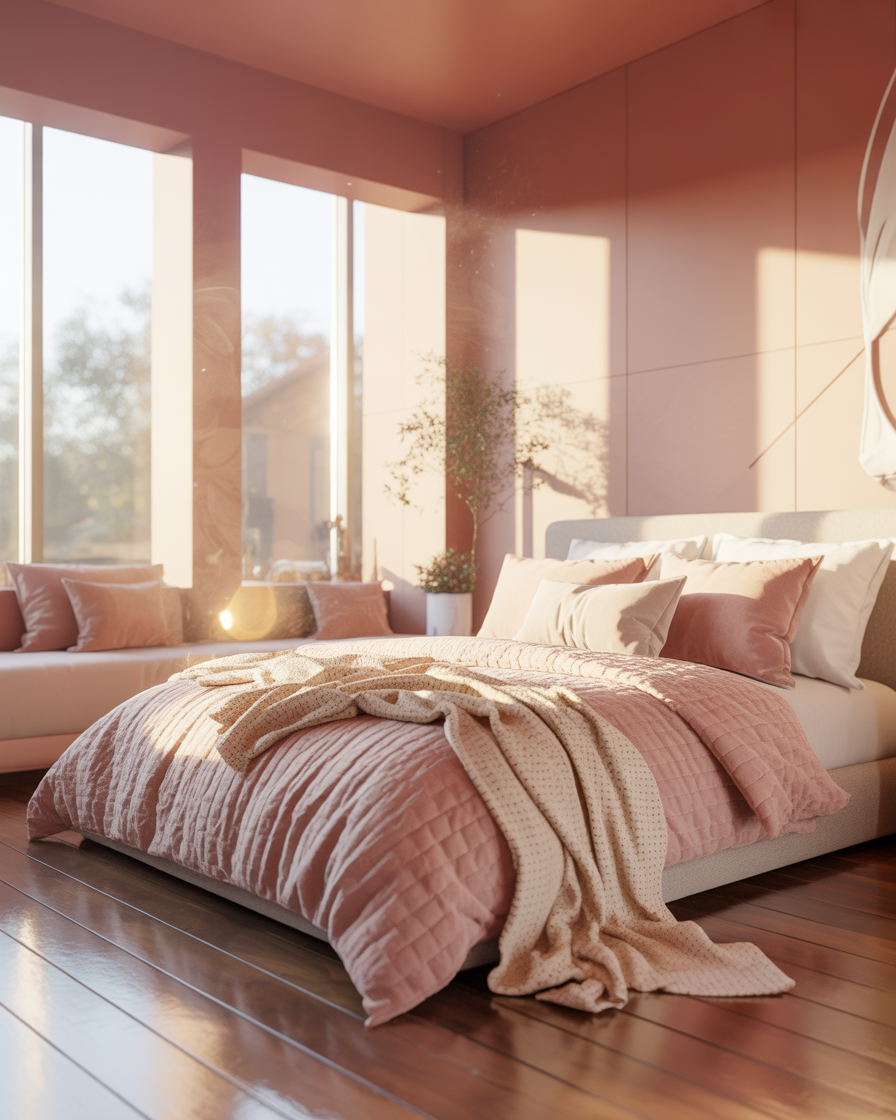 Soft Yellow Glow Bedroom