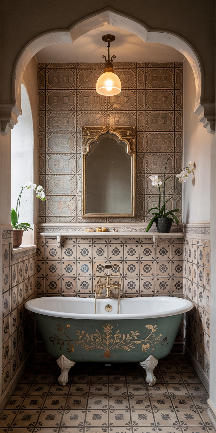 Tiny Indian Aesthetic Bathroom