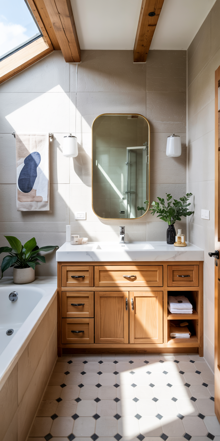 Wooden Natural Warmth Bathroom