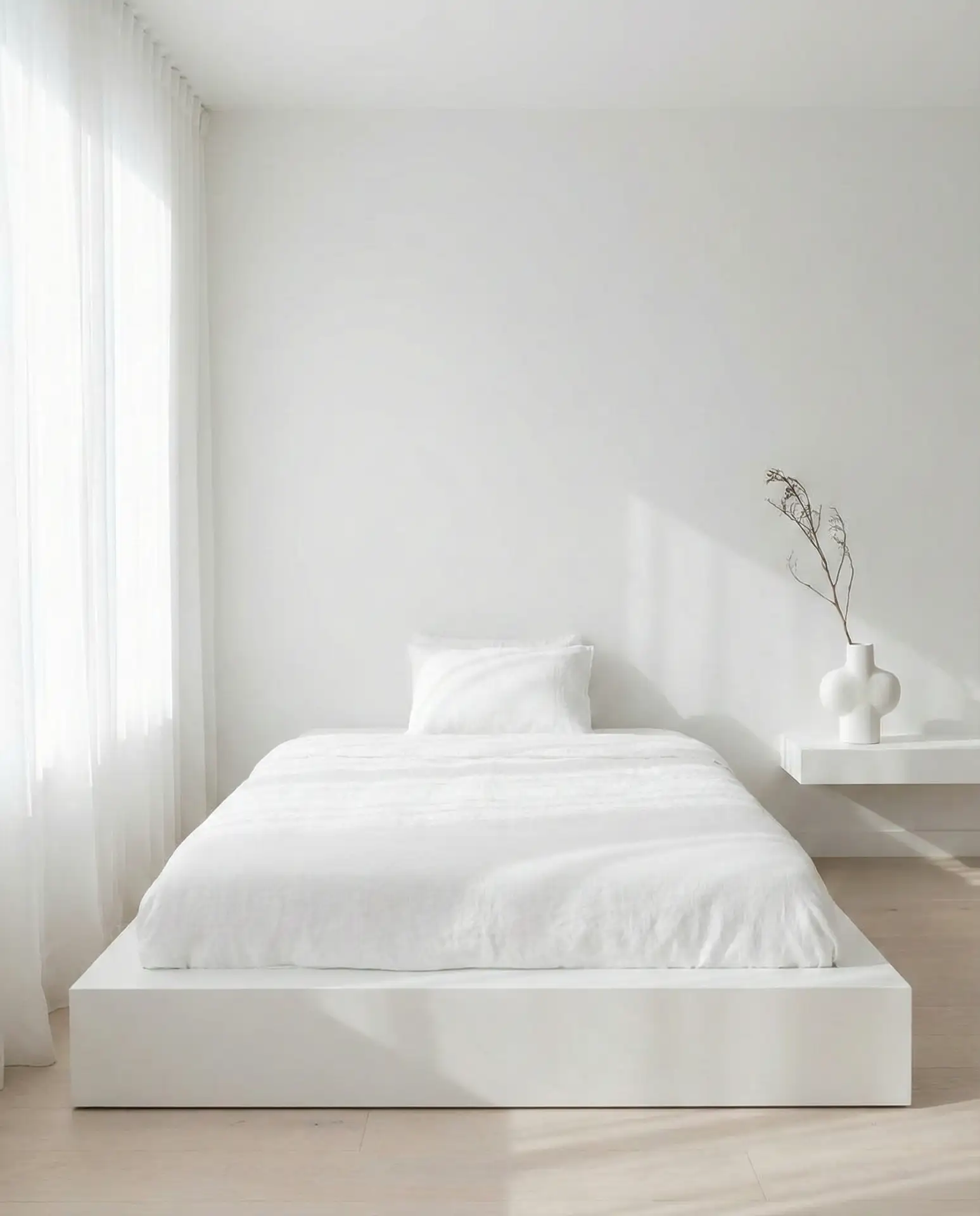 Aesthetic White Minimalist Haven 1