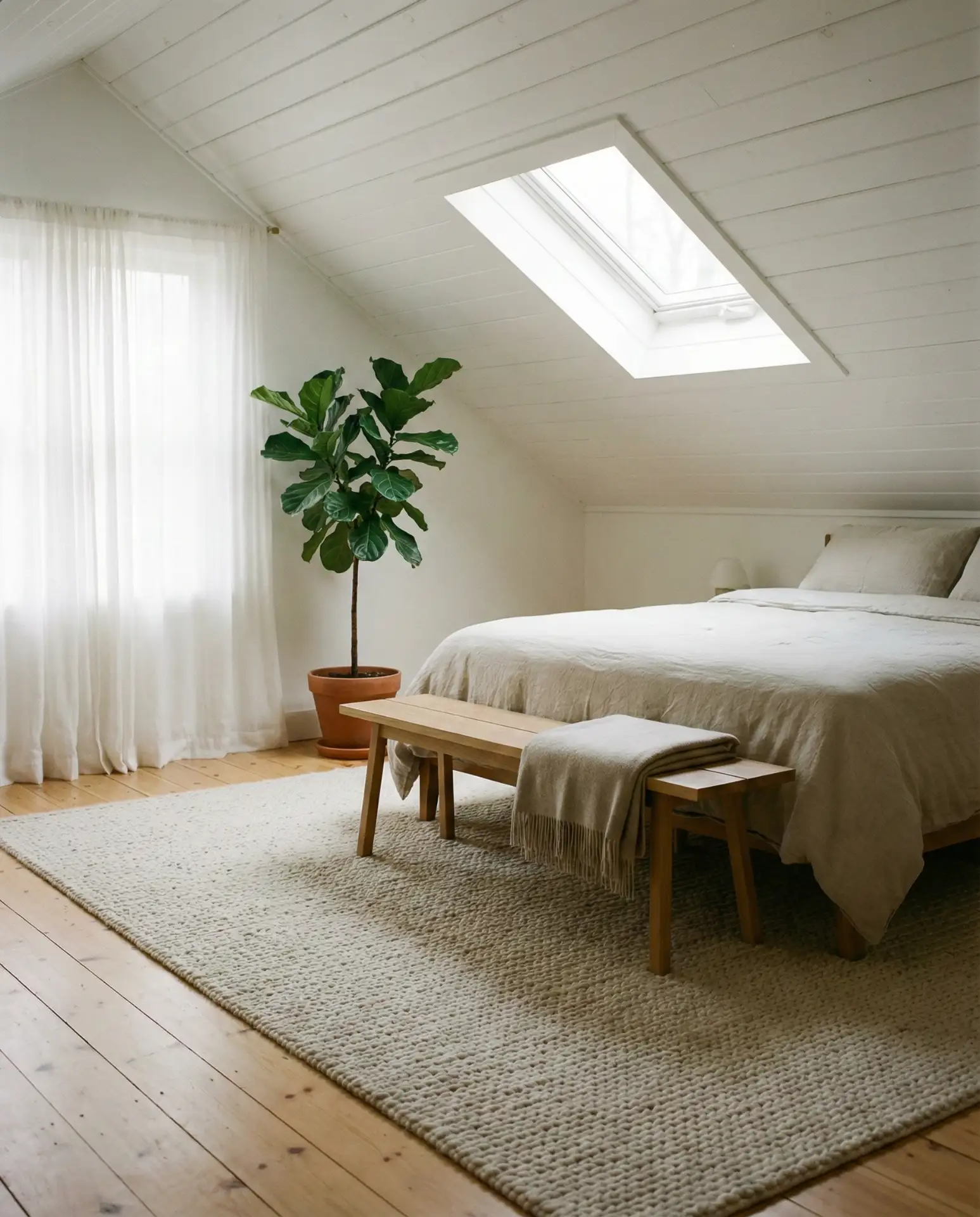 Angled Ceiling Scandinavian Simplicity 1