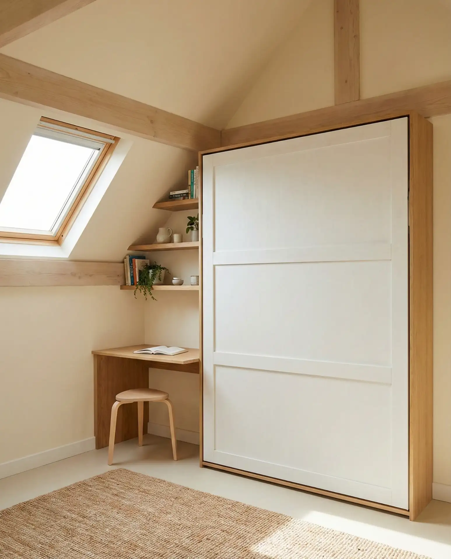 Attic Bedroom with Exposed Brick Feature Wall 1