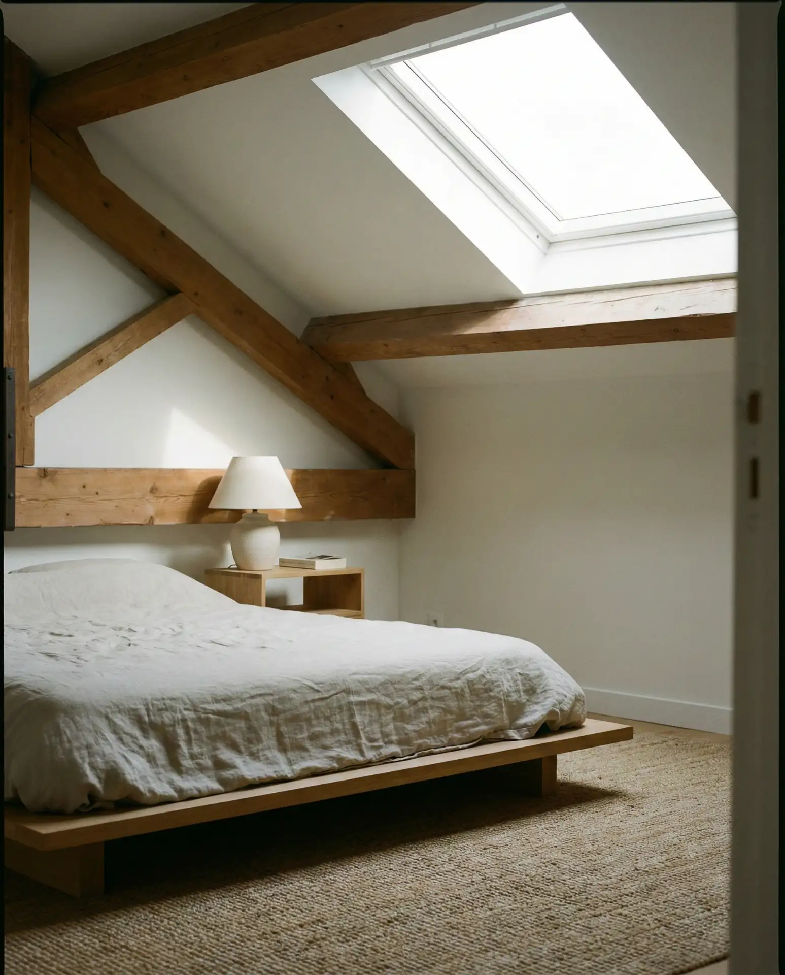 Attic Bedroom with Skylight Focus 1