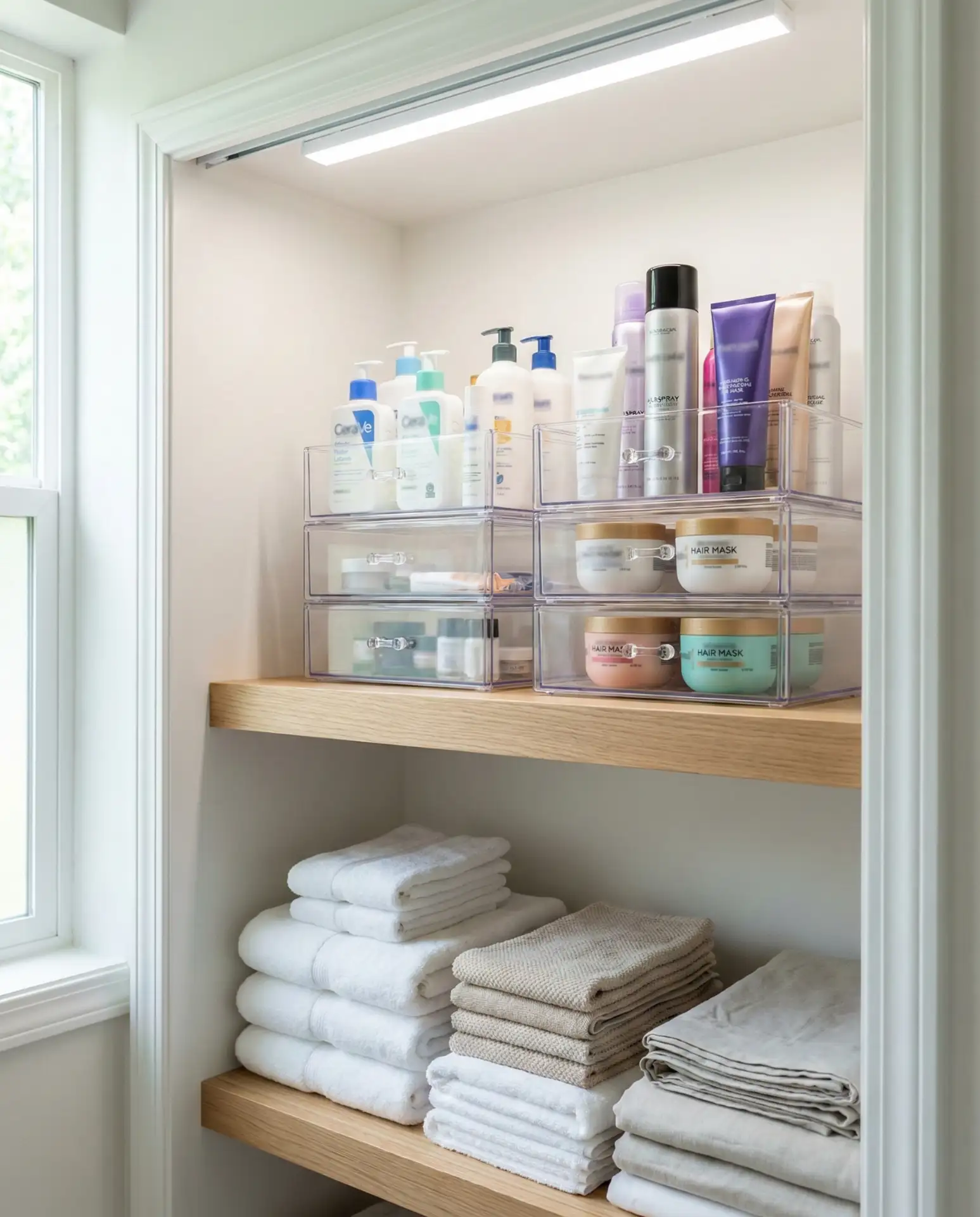 Bathroom Shelves Overflow Solution 1