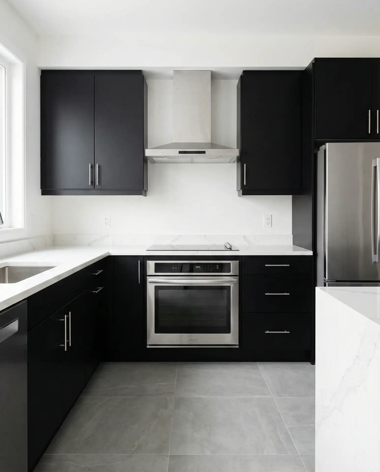 Black Cabinets with Taupe and Neutral Palette 2