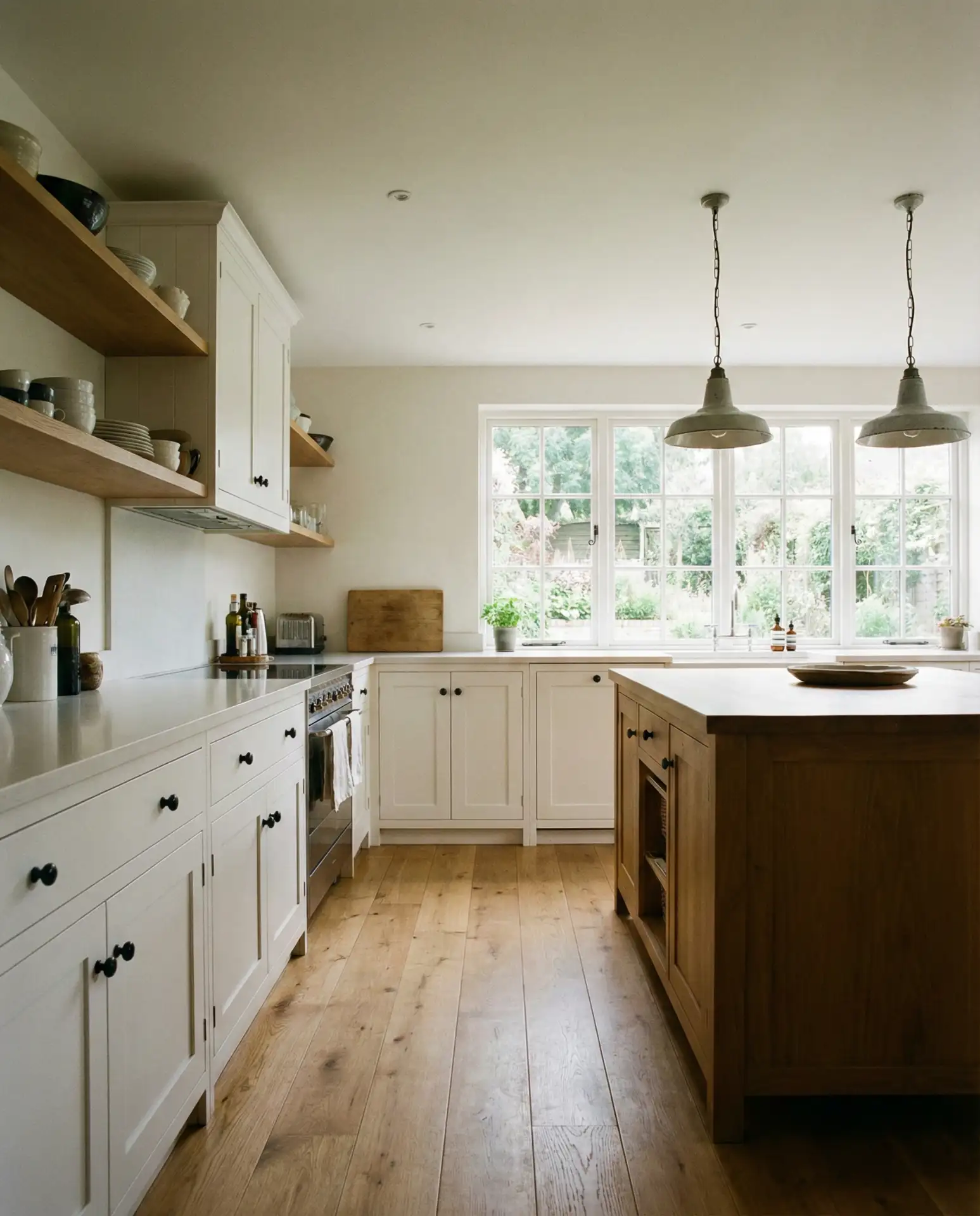 Black Hardware on White Cabinets 1