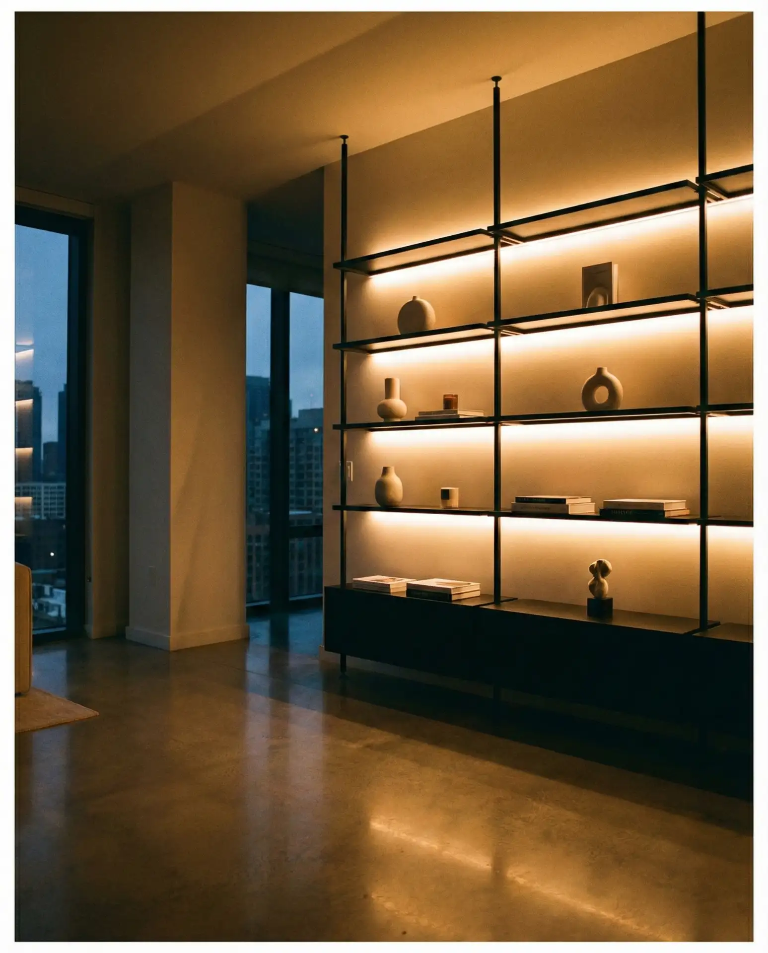 Black Shelving for Bold Contrast 2