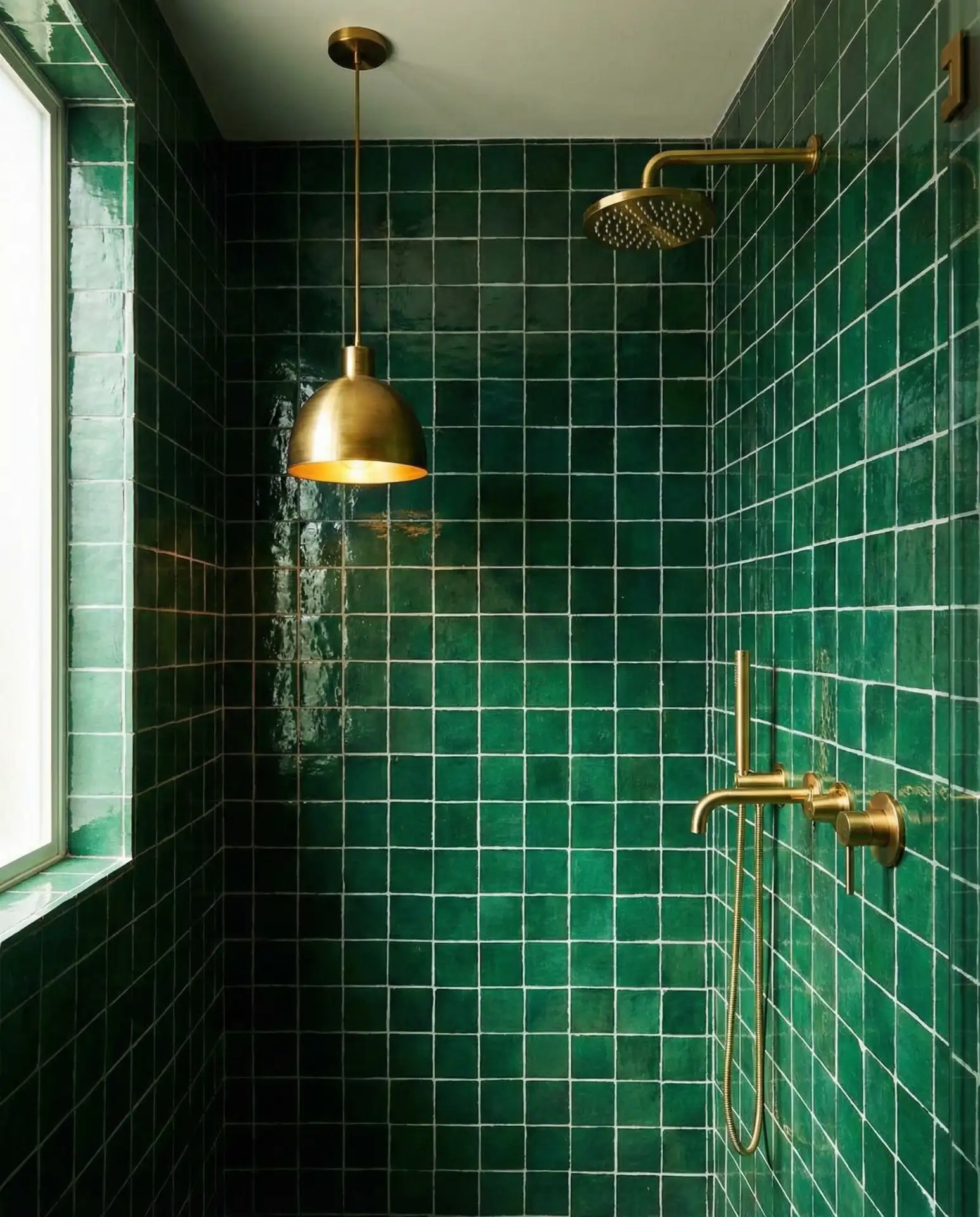 Bold Emerald Green Tiles for a Jewel-Toned Statement 1