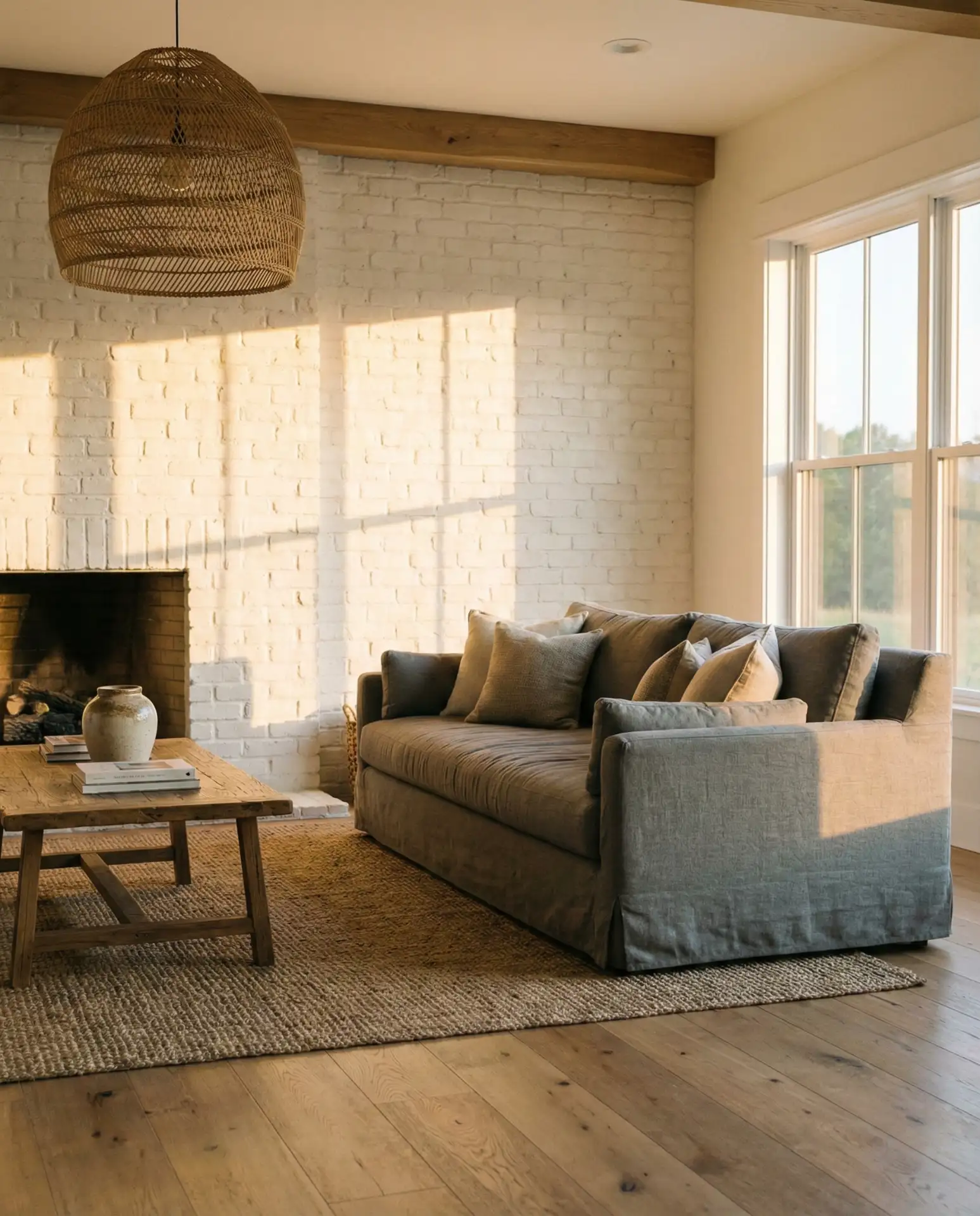 Brick Accent Wall Behind Seating 2