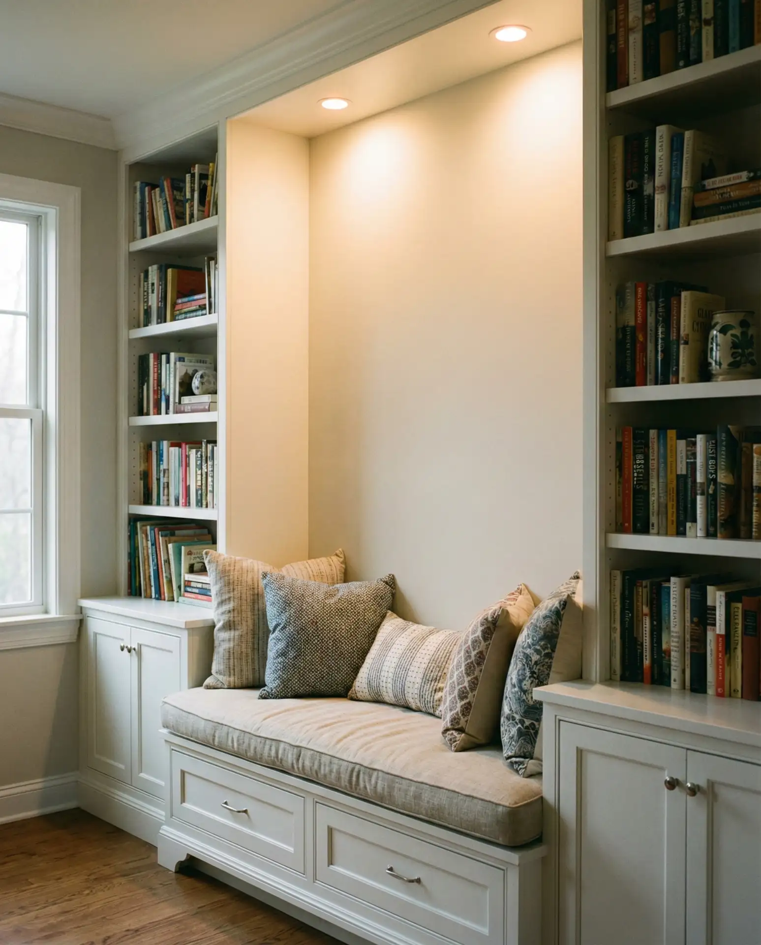 Built-In Bookshelf Alcove 1