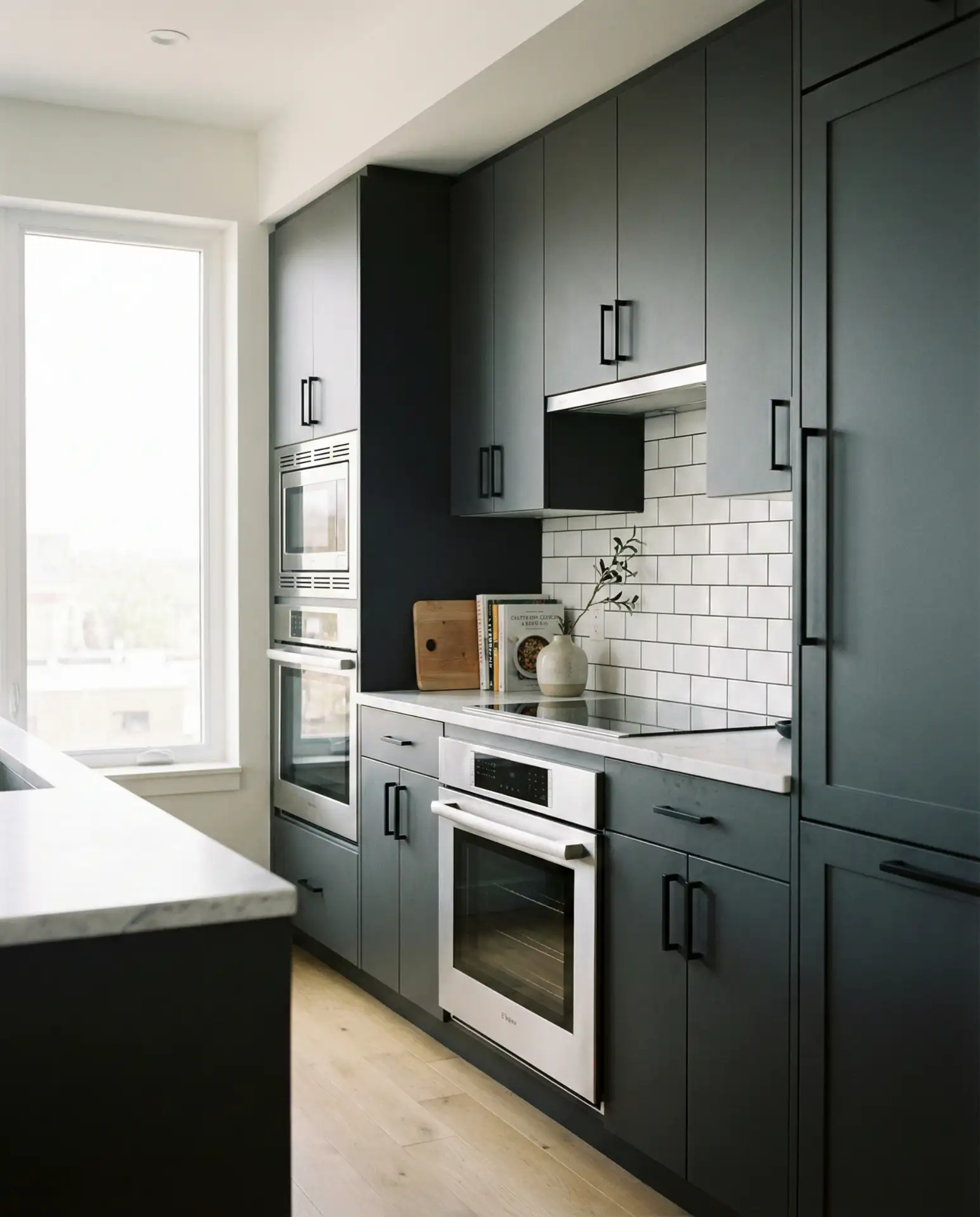 Charcoal Grey with White Marble 2