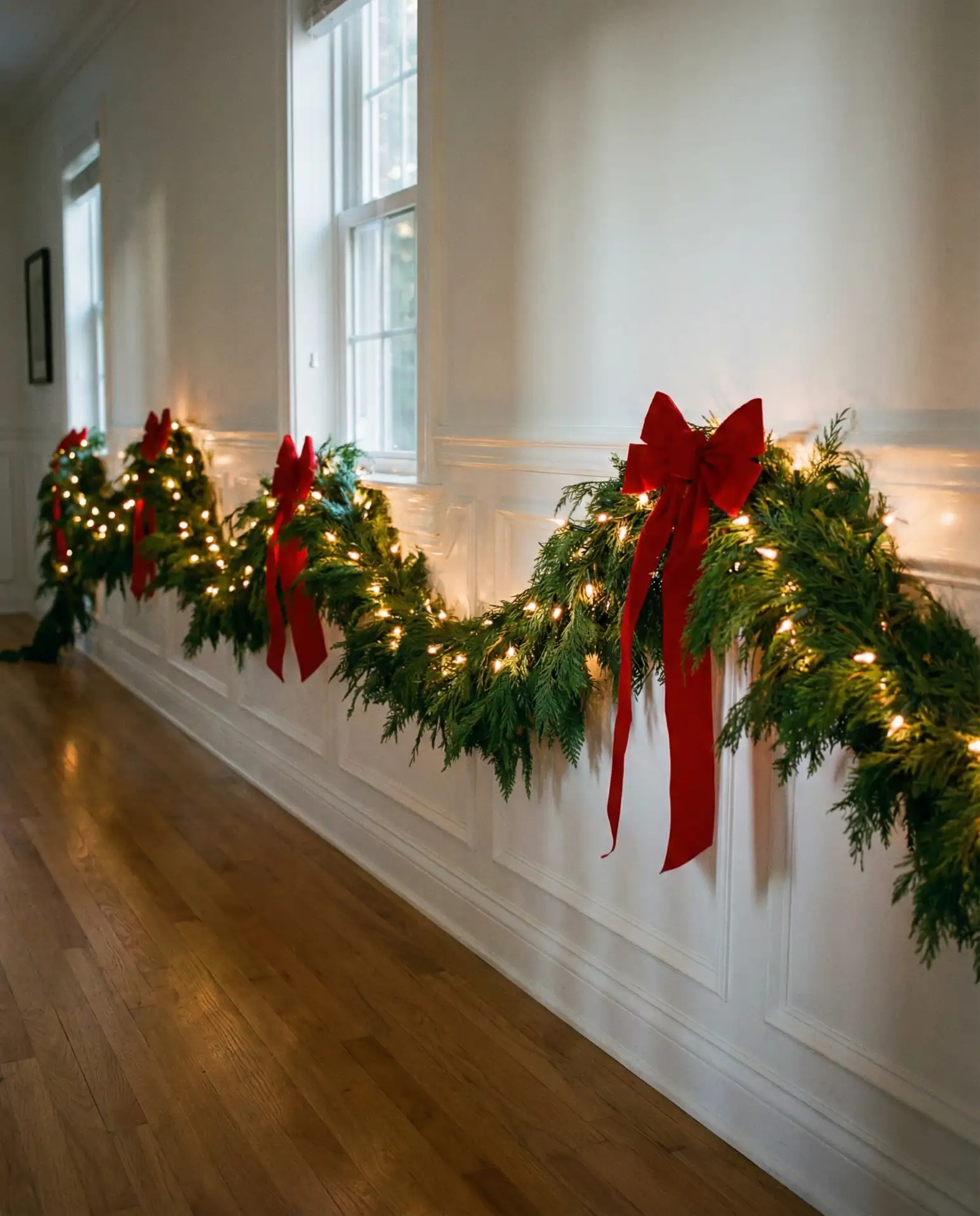 Christmas Garland and Twinkling Lights 1