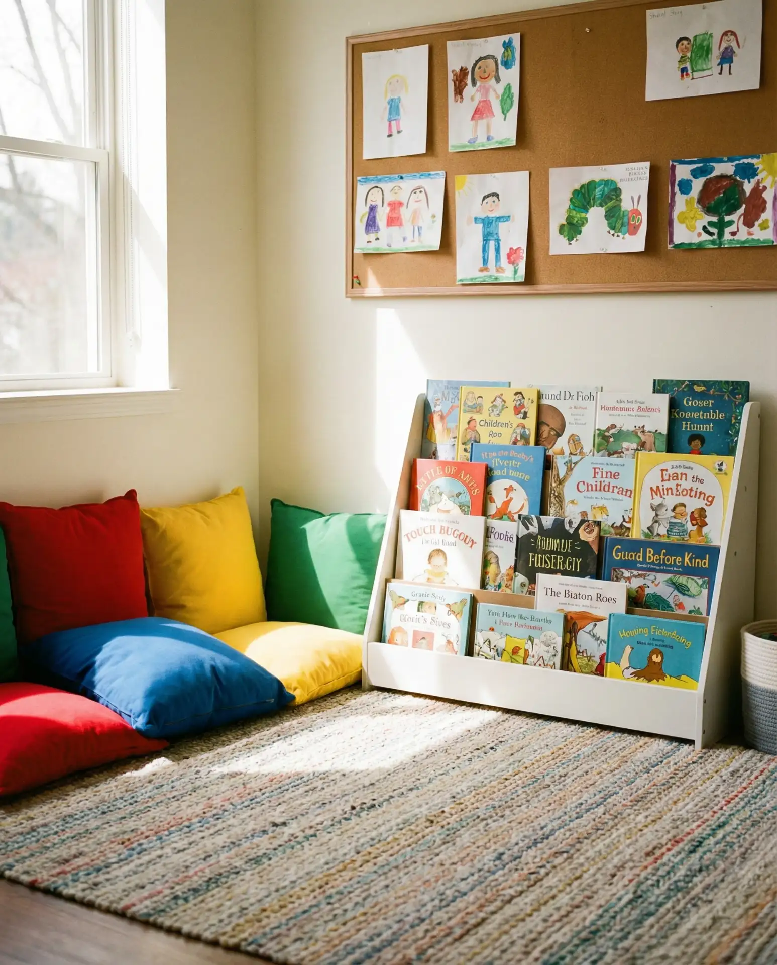 Classroom Reading Corner with Floor Cushions 1