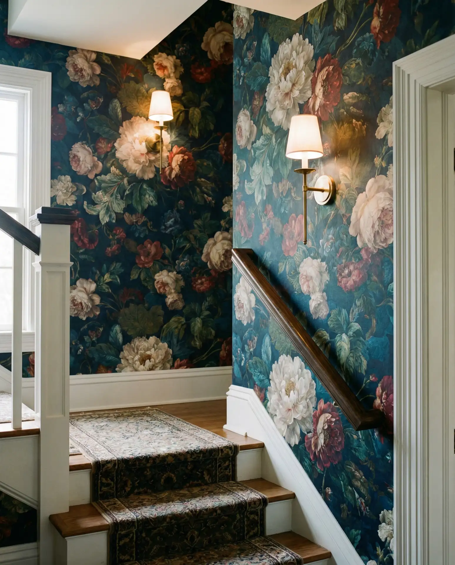 Closed Staircase with Statement Wallpaper 1