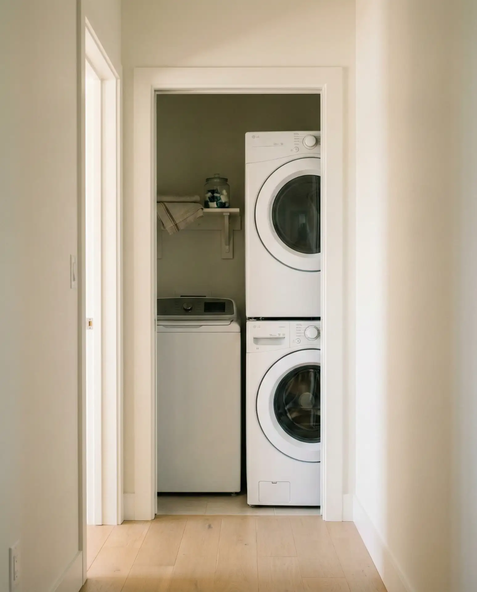 Closet Laundry with Pocket Doors 2