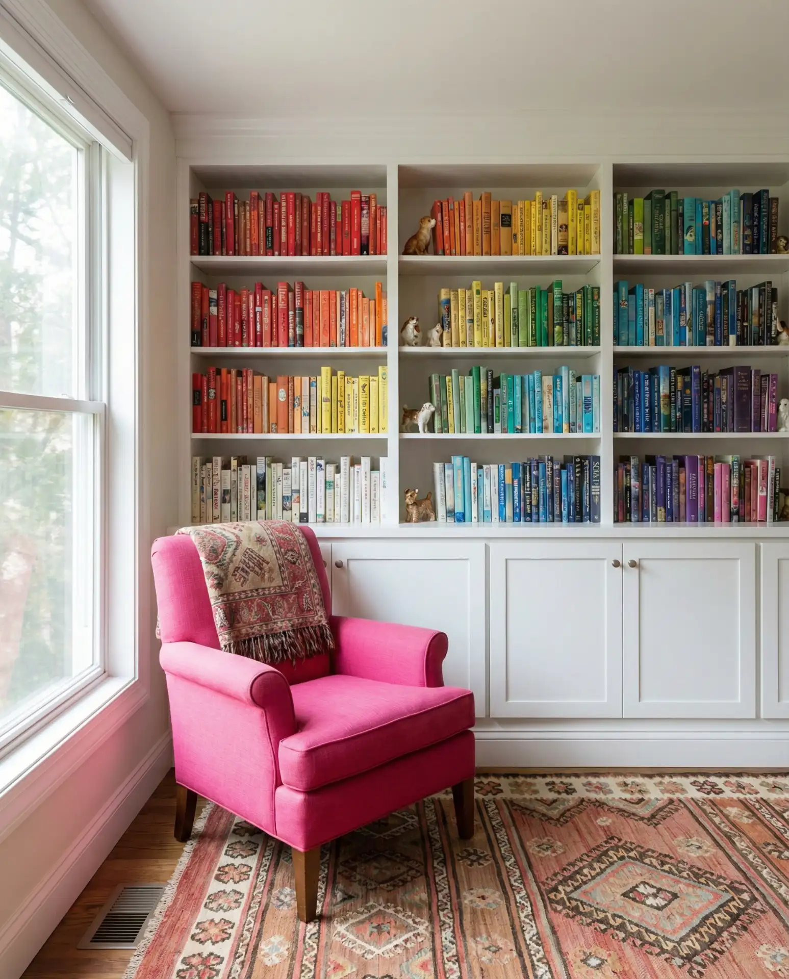 Colorful Eclectic Book Display 1