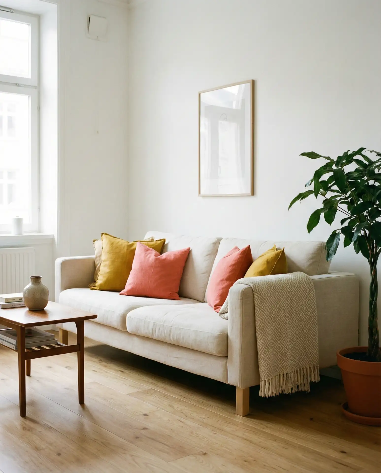 Colourful Textiles in Neutral Nordic Interiors 1