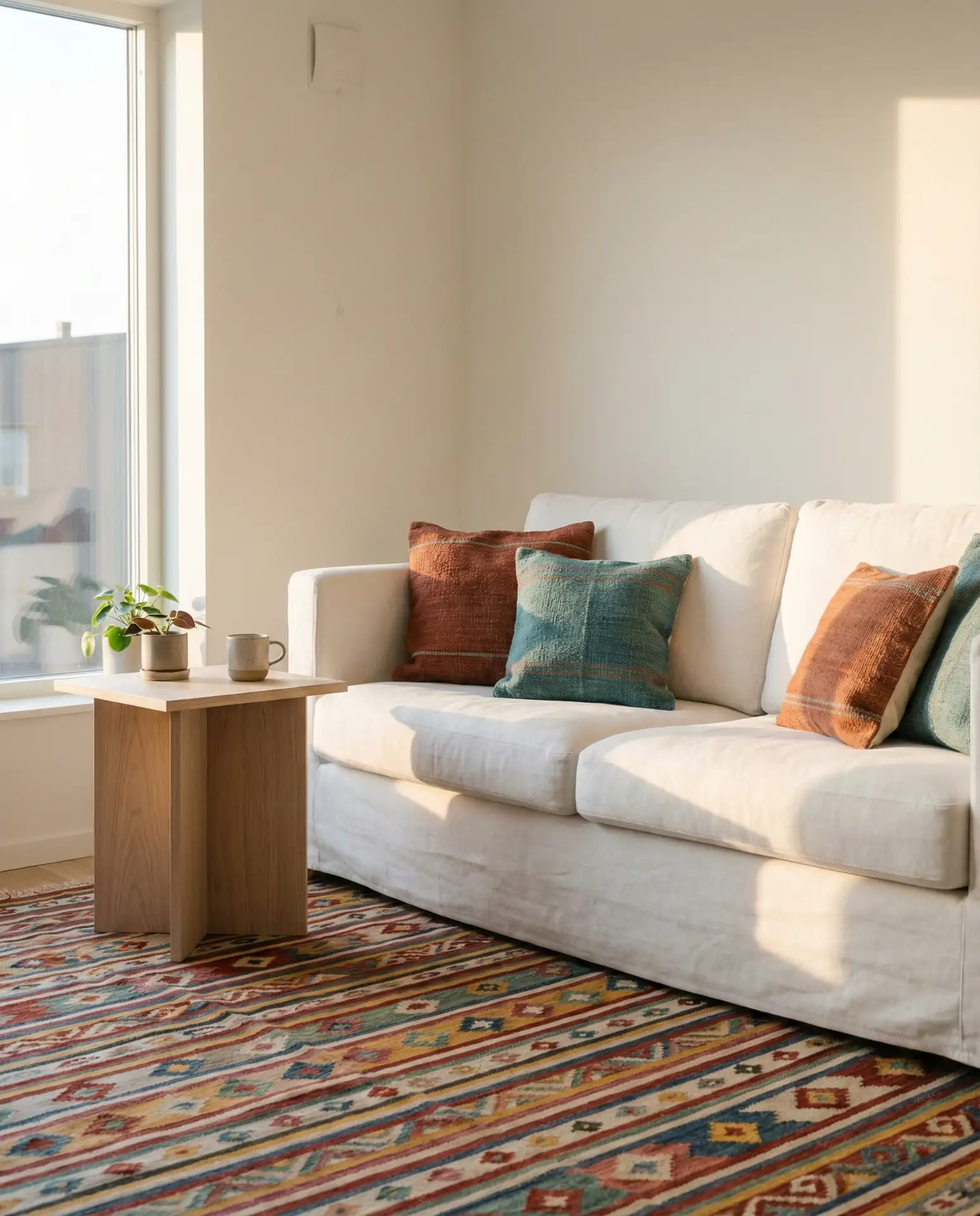 Colourful Textiles in Neutral Nordic Interiors 2