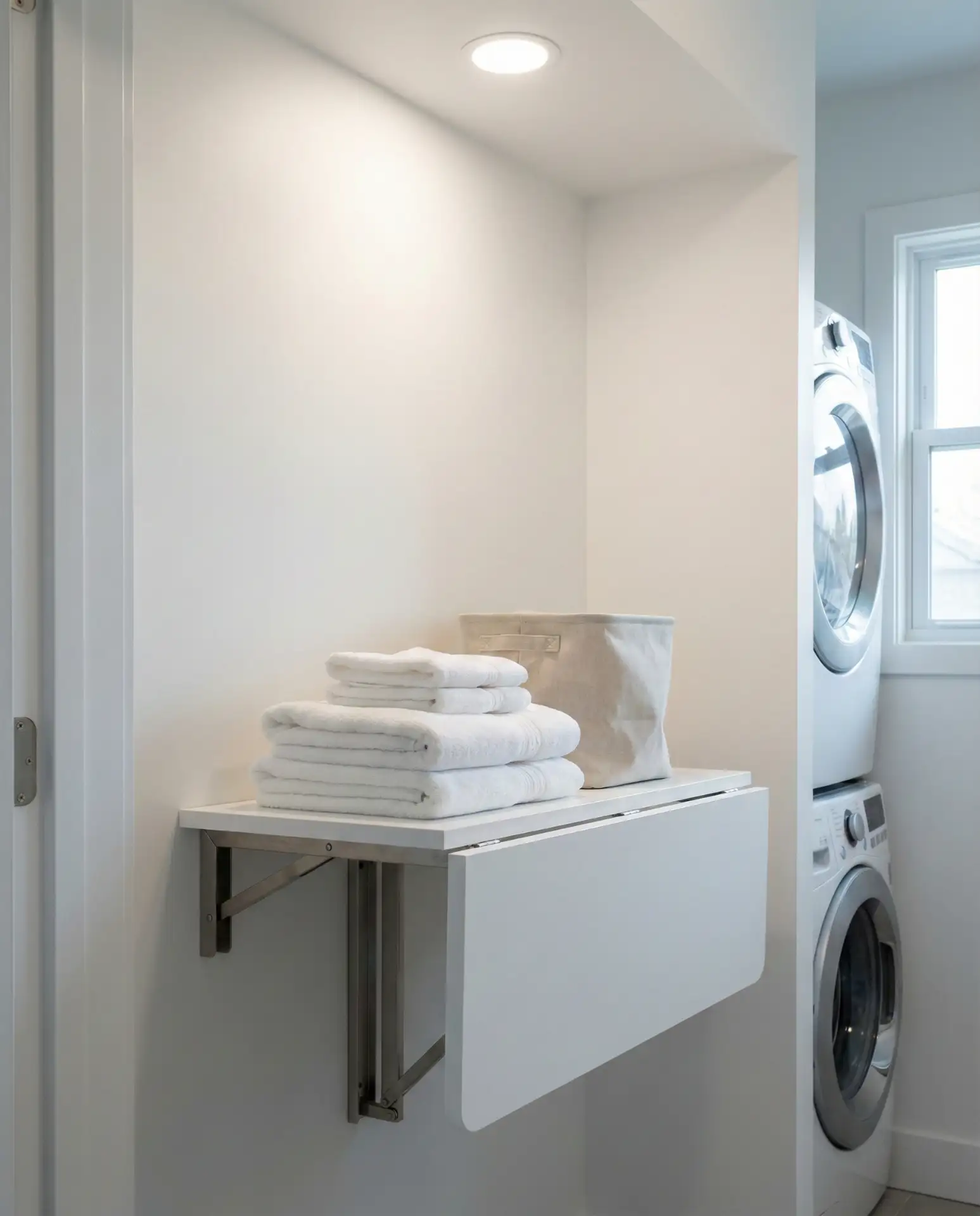 Compact Folding Table That Mounts to Wall 1