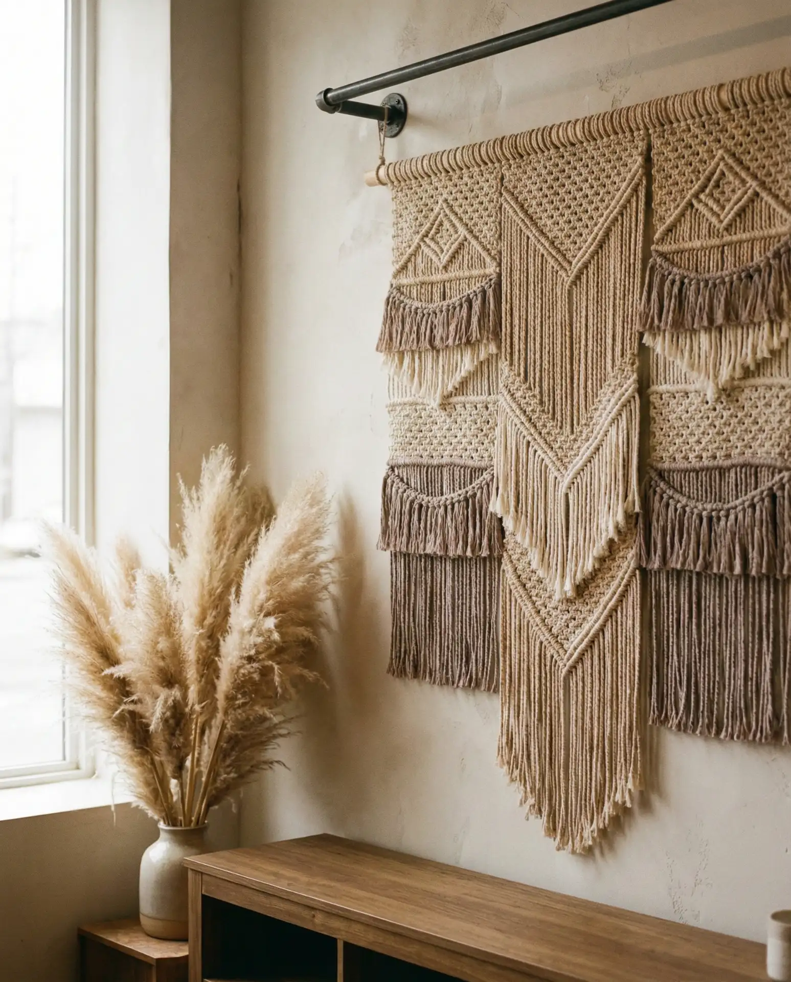DIY Macramé Backdrop Installations 2