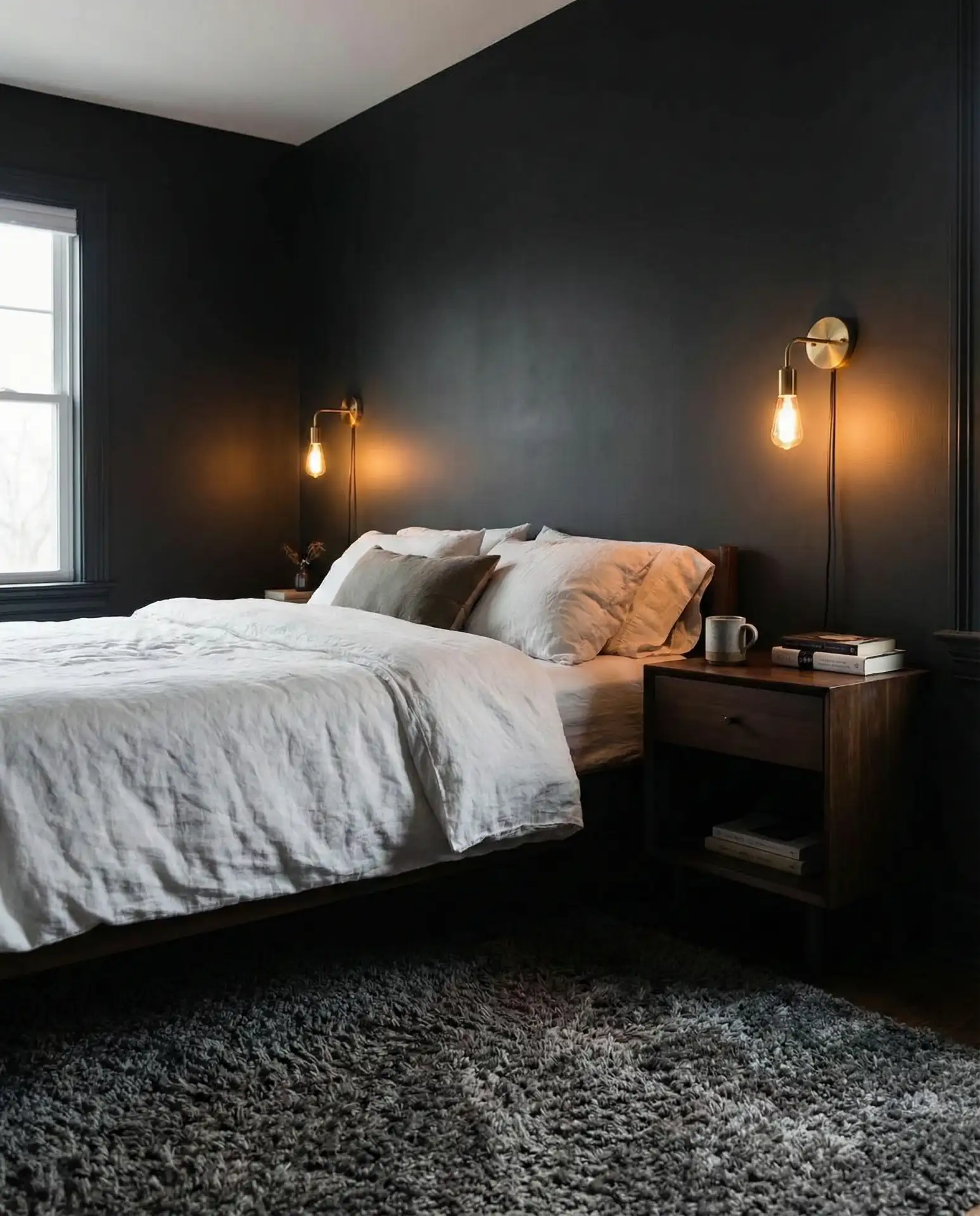 Dark Moody Walls with Warm Lighting 1