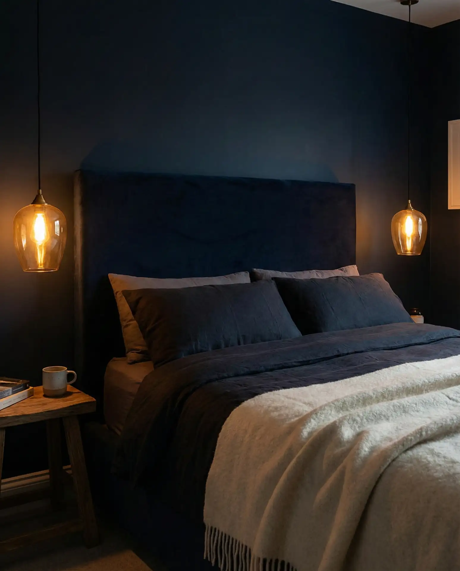 Dark Moody Walls with Warm Lighting 2