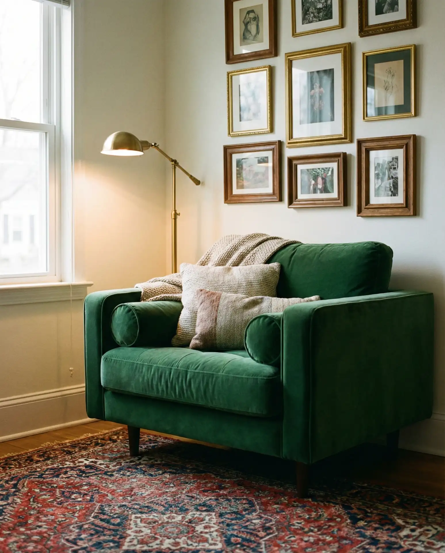 Eclectic Corner with Vintage Finds and Bold Patterns 2