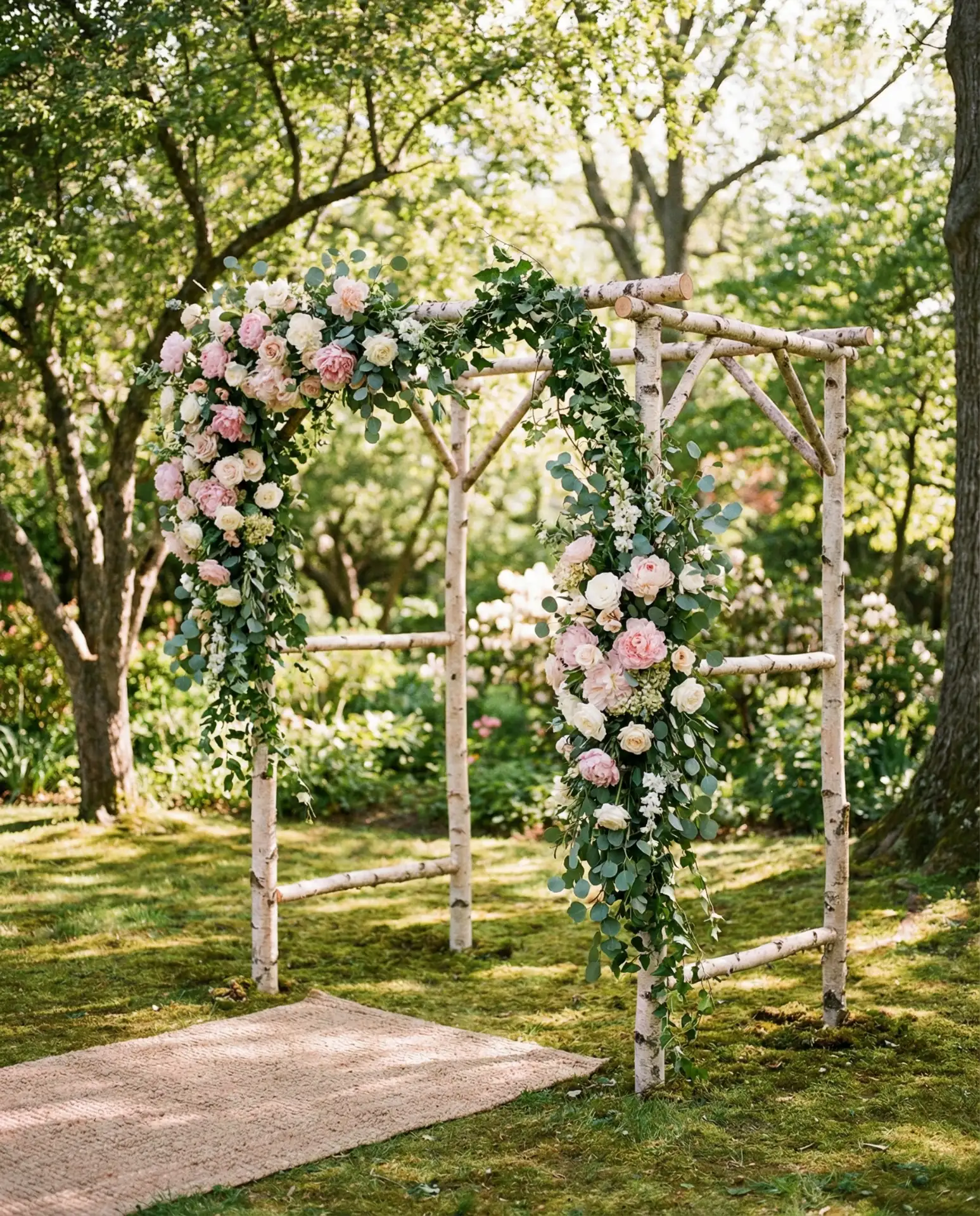 Elegant Garden Arches with Seasonal Blooms 2