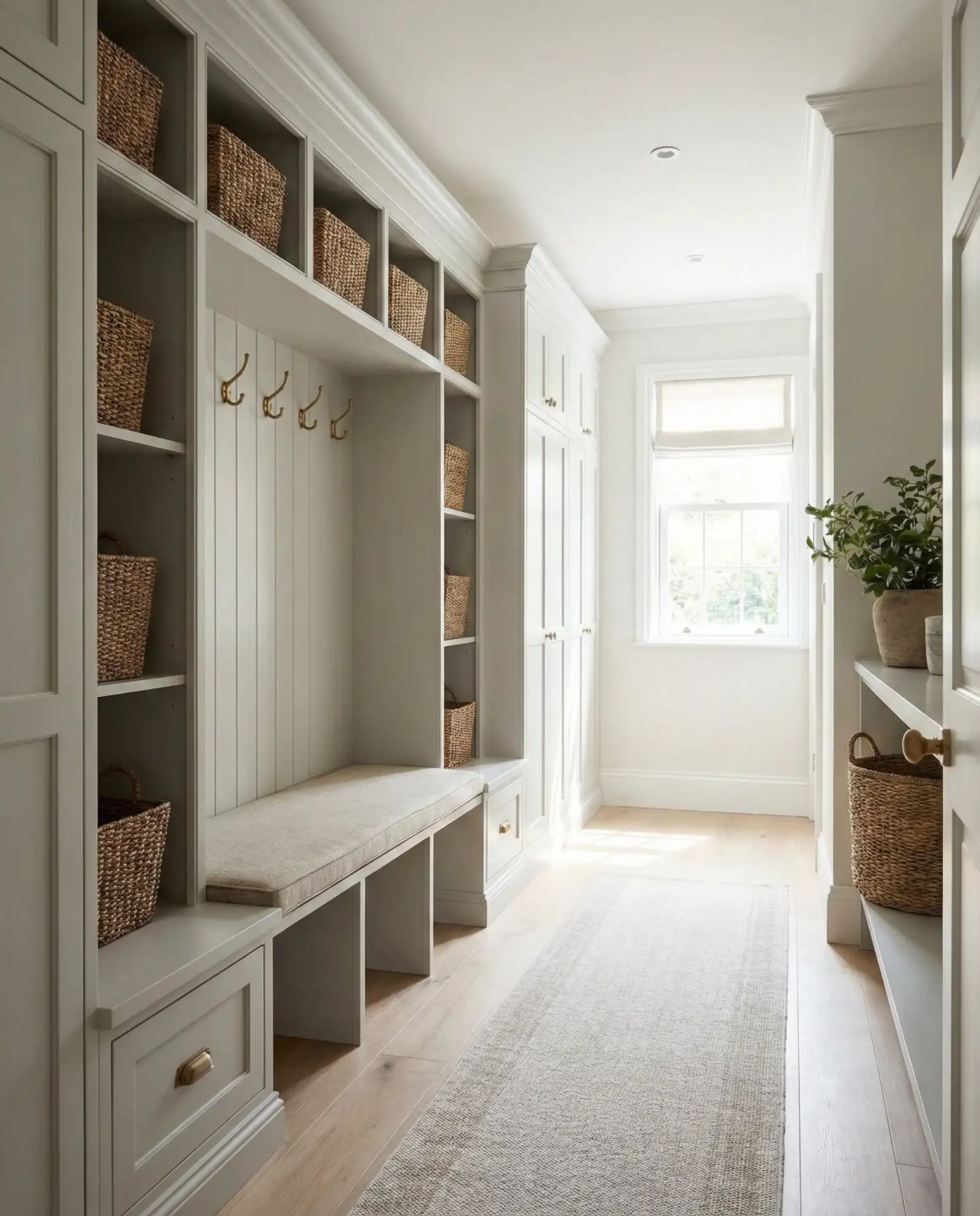 Entry Mudroom Storage Built-In 1