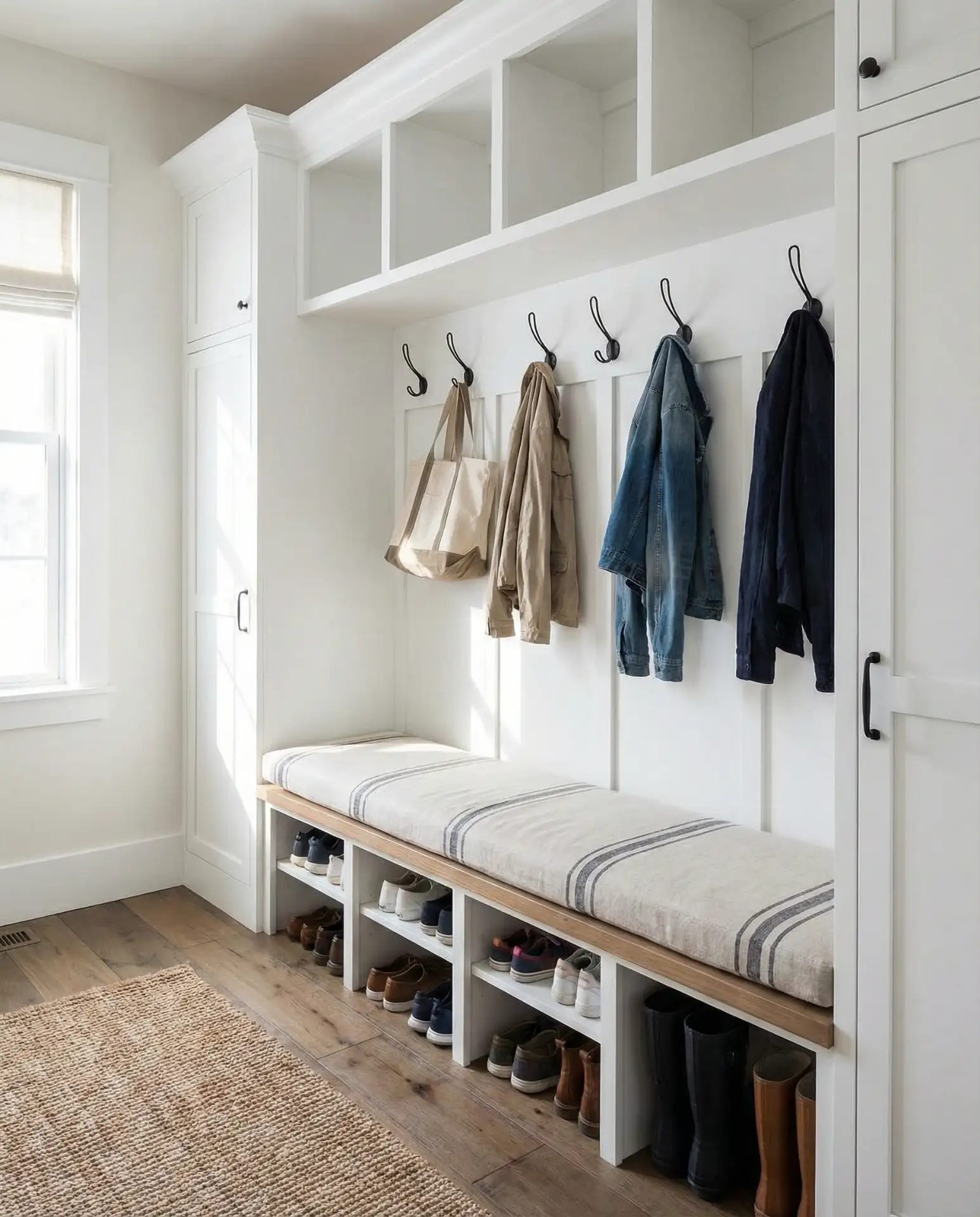 Entry Mudroom Storage Built-In 2