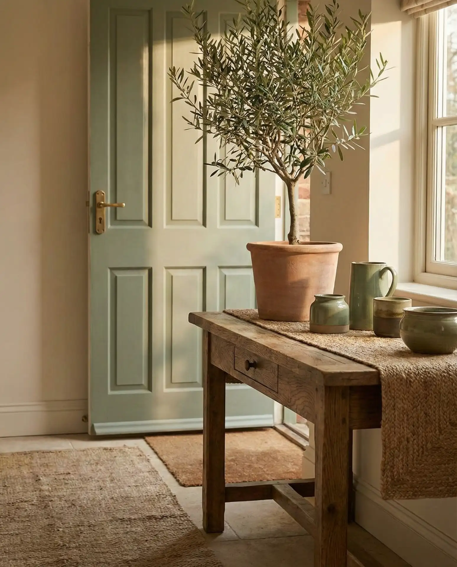 Entry Table Paired with Front Door Styling 1