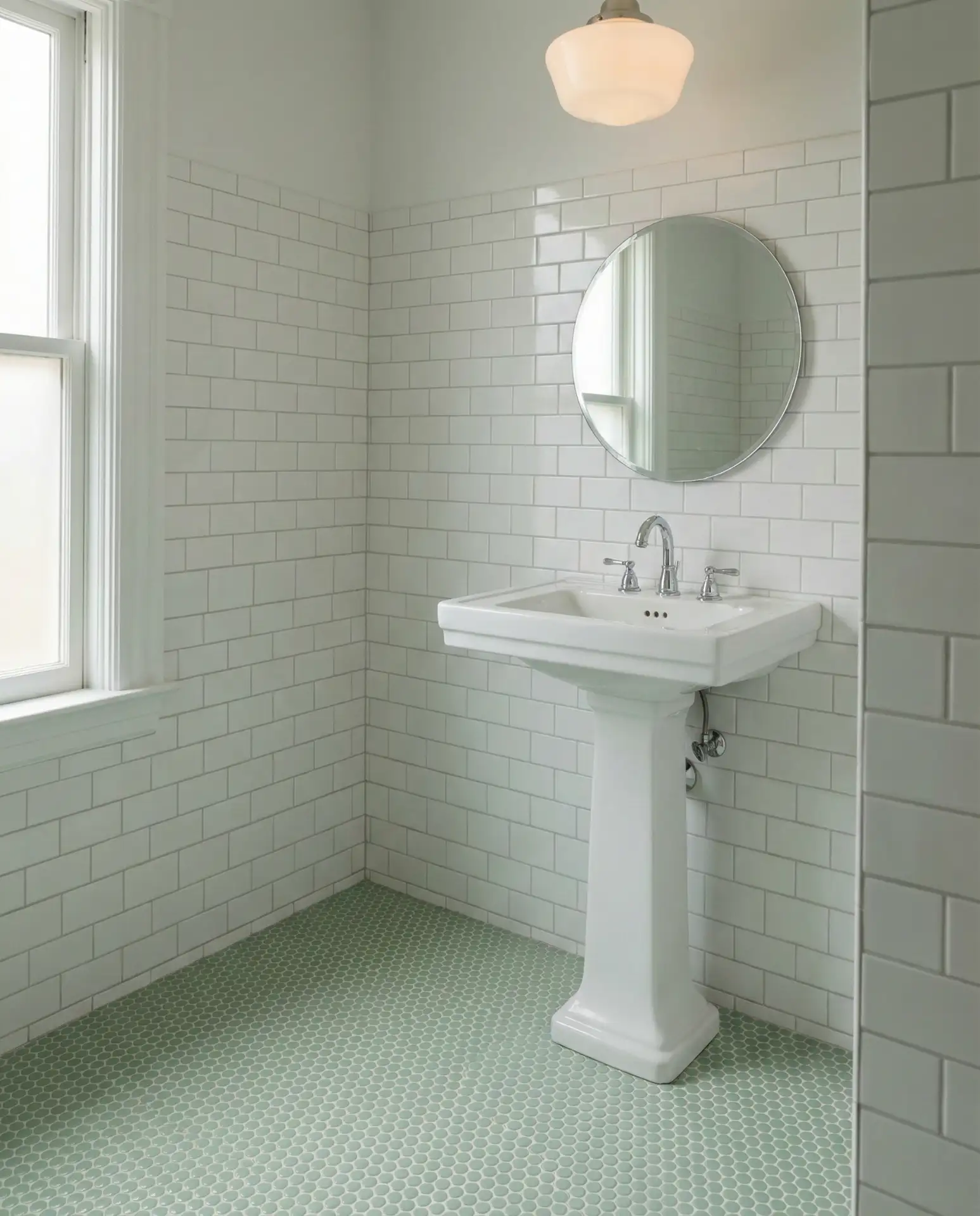 Eucalyptus Green and Marble Luxury Bath 1