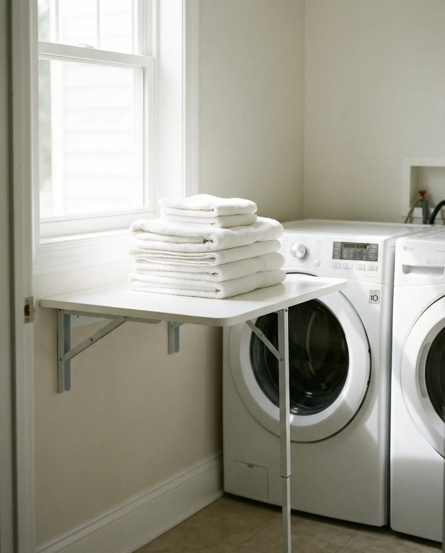 Folding Table That Flips Against the Wall 1