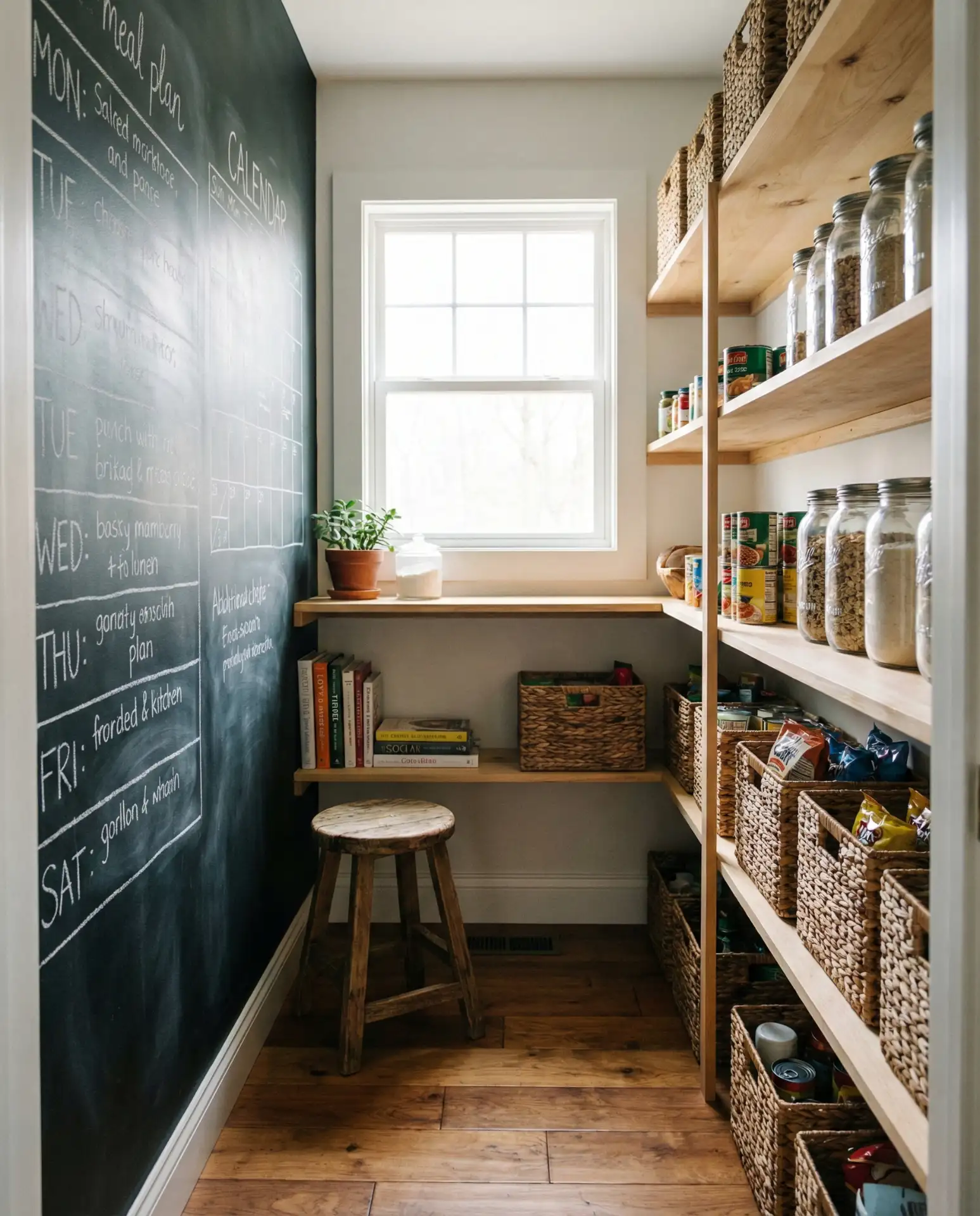 Food Pantry with Meal Planning Station and Chalkboard 2