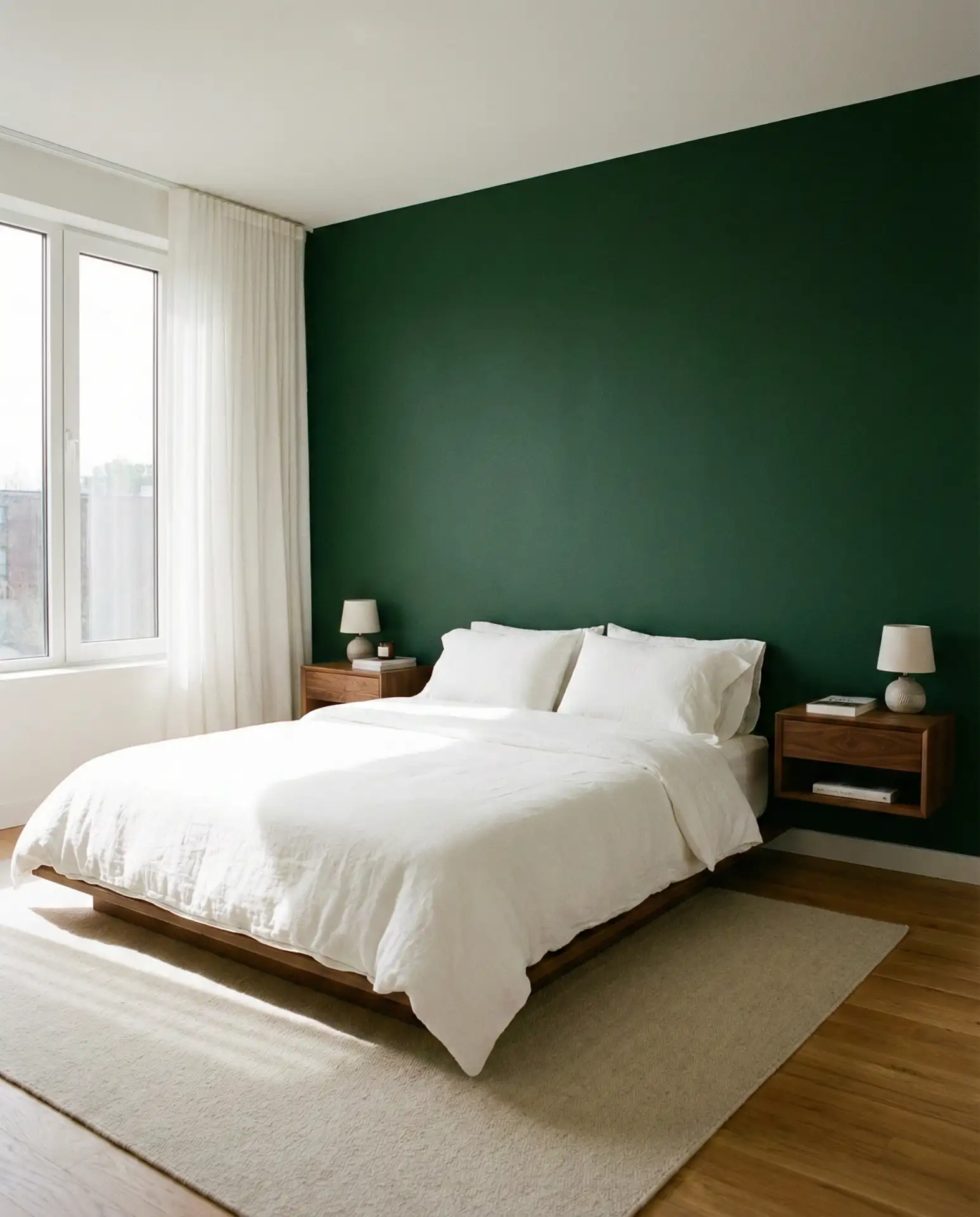 Forest Green Statement Wall 1