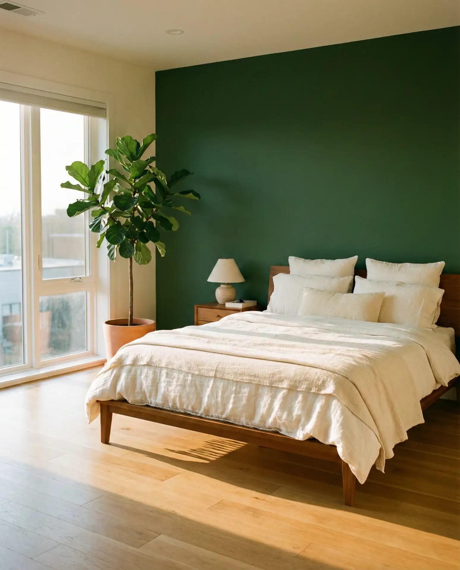 Forest Green Statement Wall 2