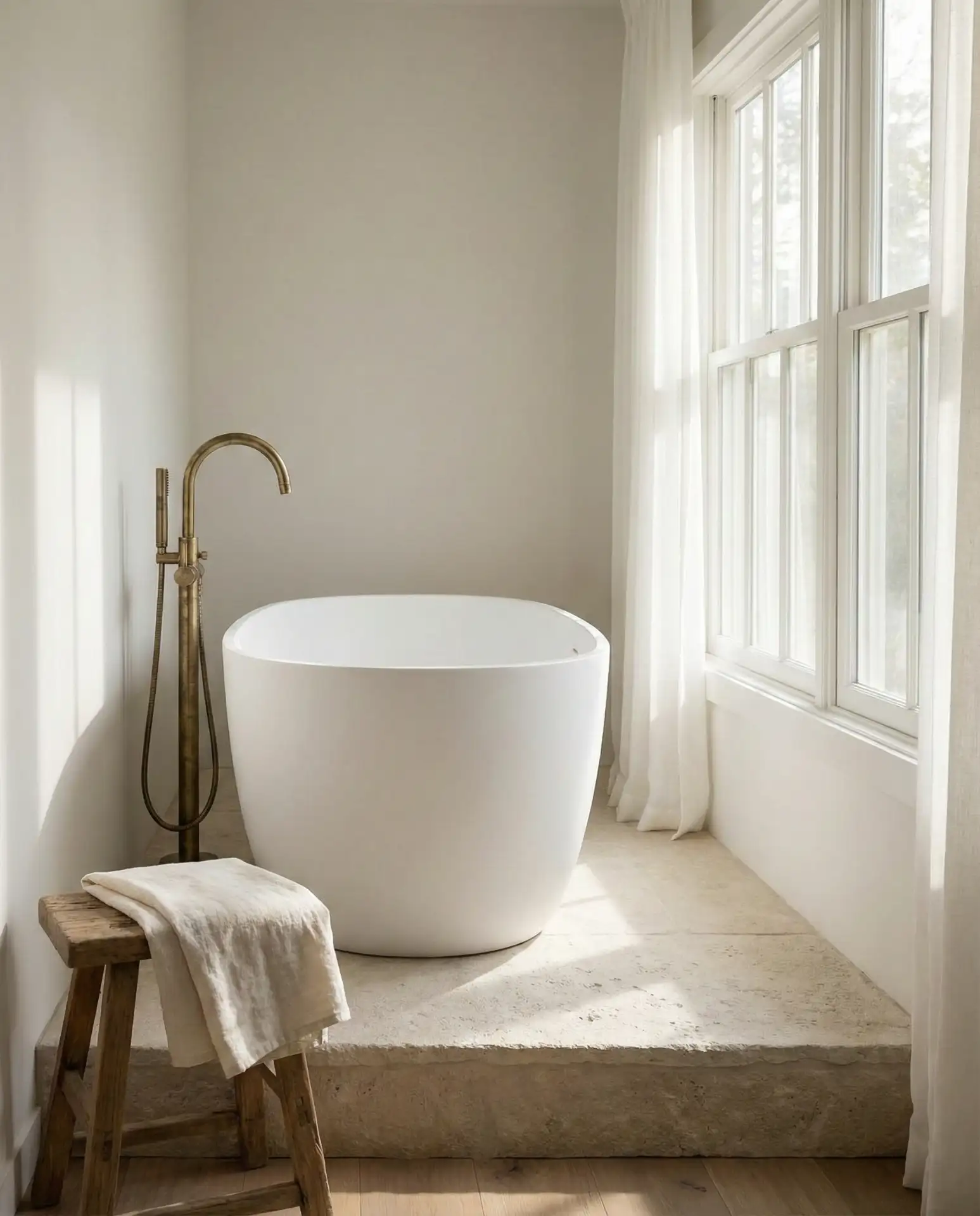 Freestanding Bathtub on a Platform 2