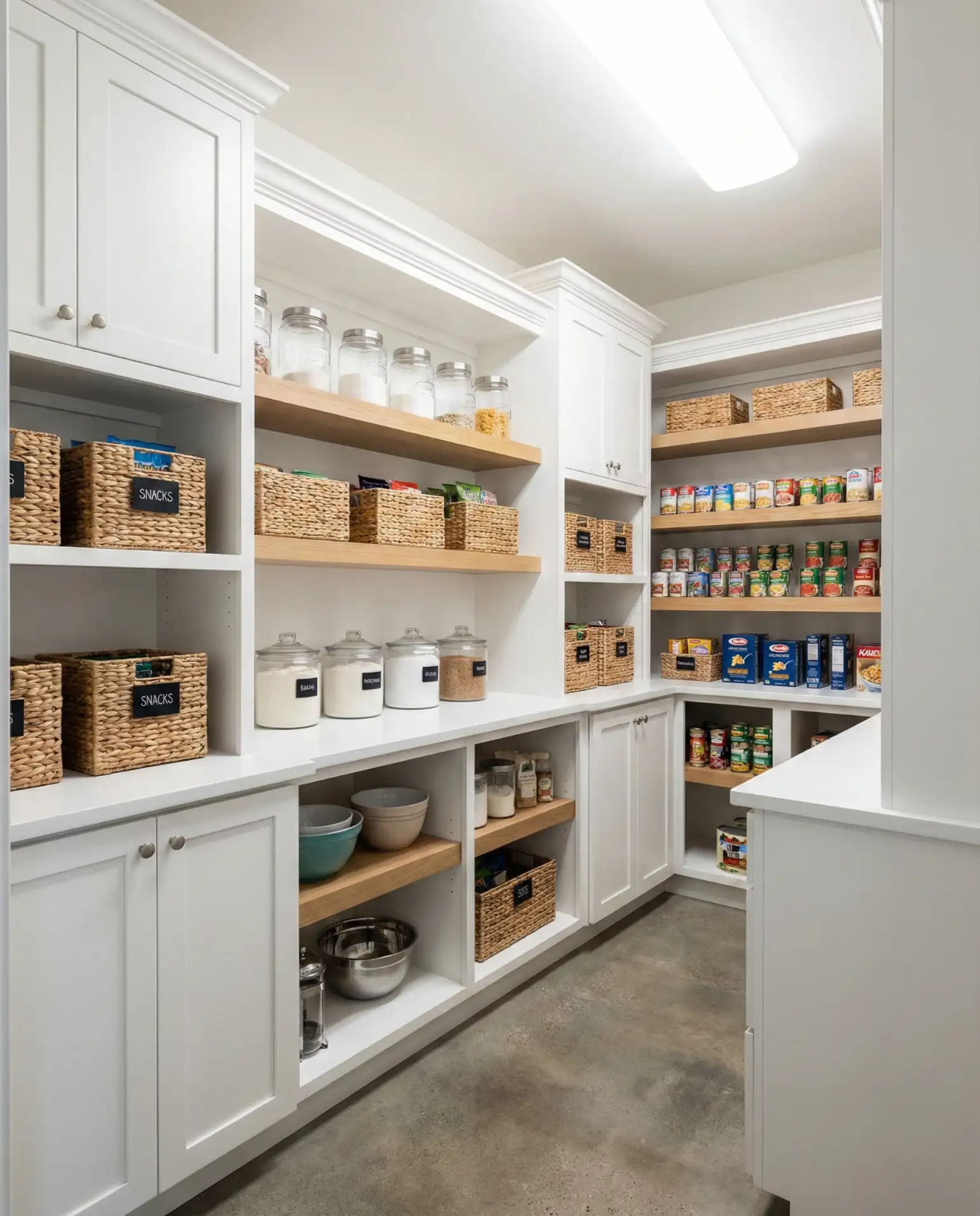 Functional Pantry with Zones for Meal Prep and Baking 1