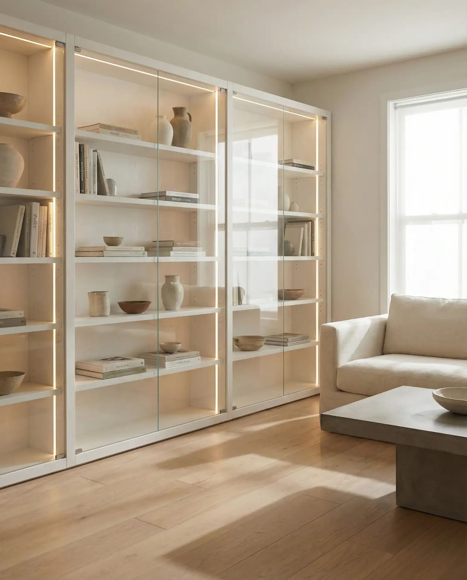 Glass-Front Cabinets for Display 1